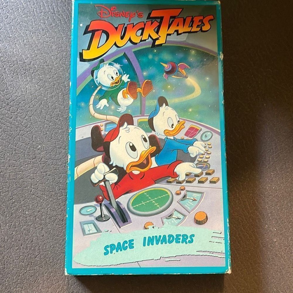 Disney Ducktales Space Invaders VHS Video Tape VCR Show 1991 Duck Tales